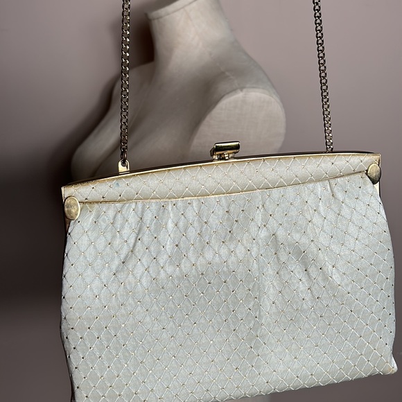 Vintage Ivory Gold Small Clutch “ Mardane” - Picture 5 of 11